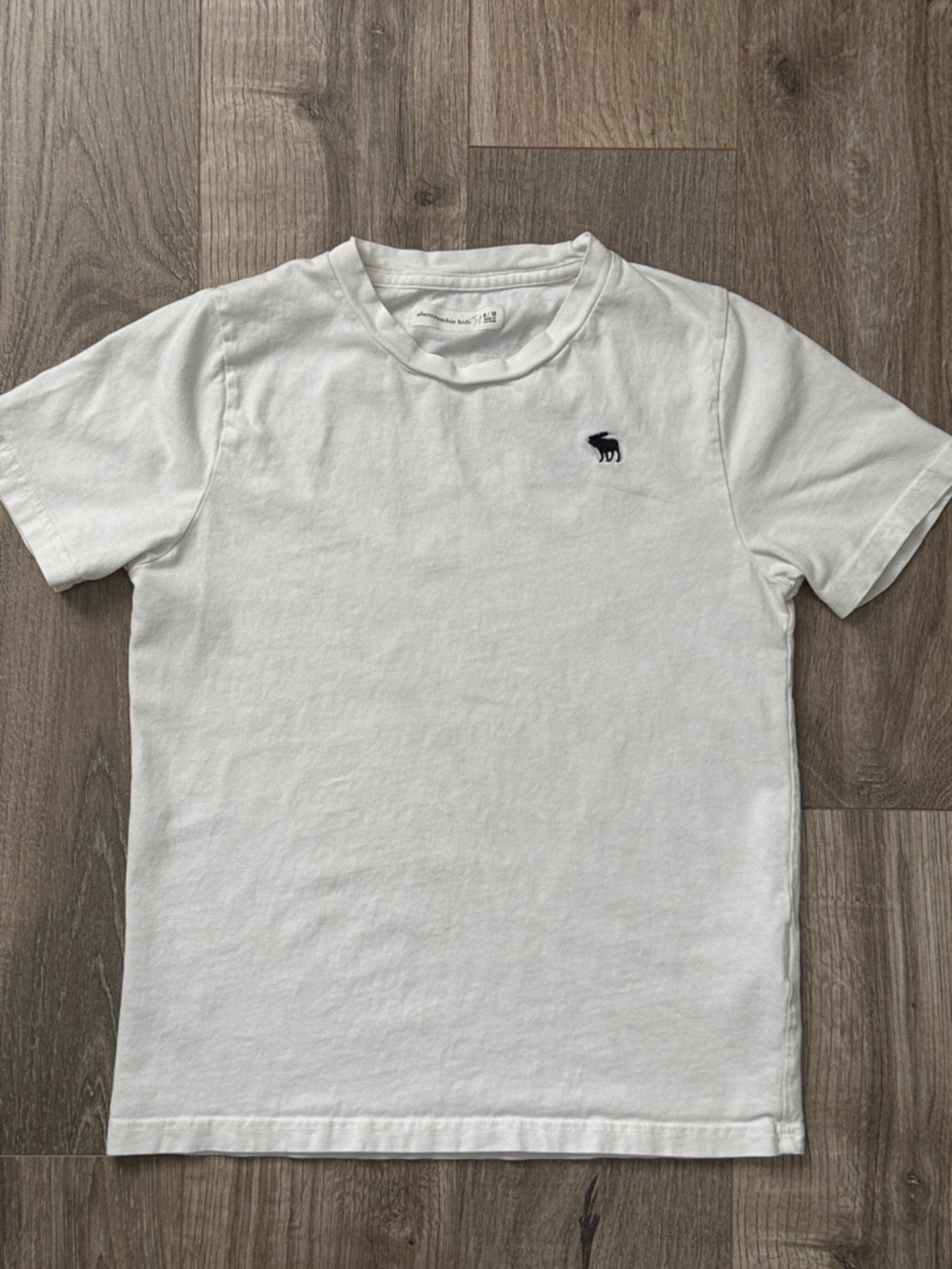 Abercrombie kids Boys Tees Top White Crew Neck T‑Shirt Size 9/10